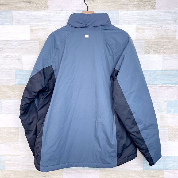 Lands End Squall Waterproof Insulated Hooded Jacket Gray L - Picture 5 of 8